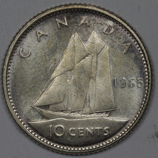 1965 10 Cents - Elizabeth II 1st portrait Silver UNC  C163 - Image 2