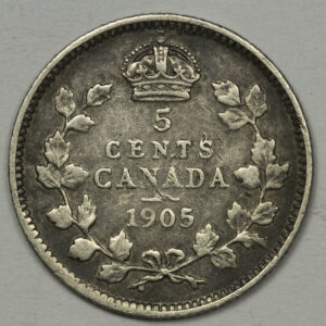 Alternative view of 1905 5 Cents - Edward VII C173