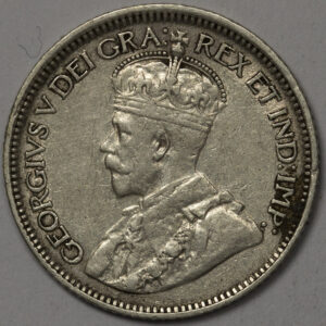 Alternative view of 1918 10 Cents - George V  C169