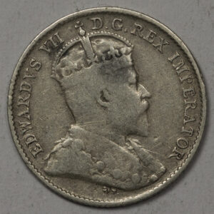 Alternative view of 1907 5 Cents - Edward VII C175