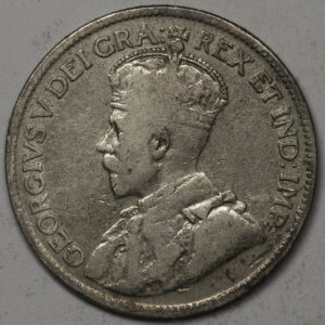 Alternative view of 1917 25 Cents - George V Newfoundland  C170