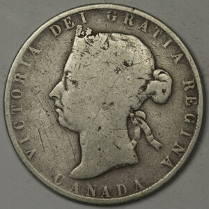 Alternative view of 1892 50 Cents - Victoria Newfoundland (Canadian provinces)  C167