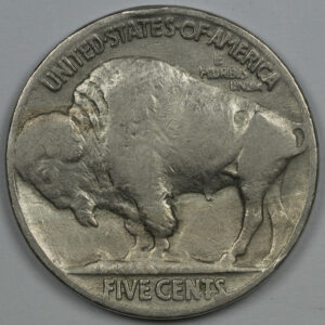 Alternative view of United States 5 Cent 1936 Buffalo Indian  C180