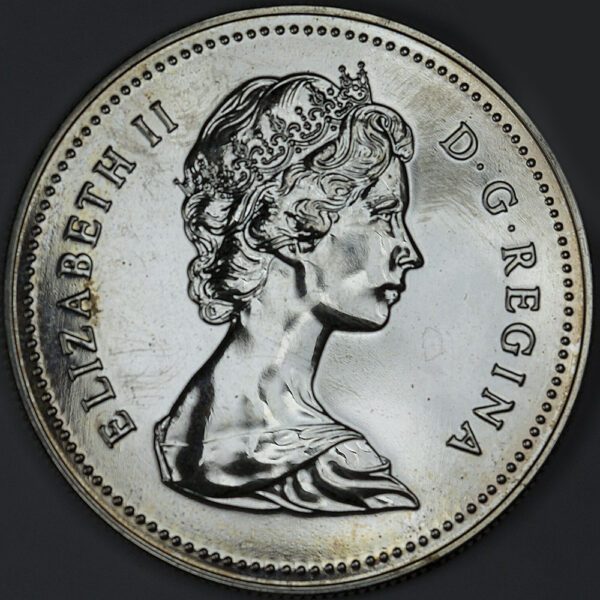 1980 1 Dollar - Elizabeth II Arctic Territories Silver C185 - Image 2
