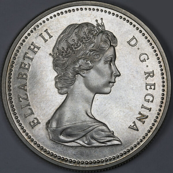 1976 1 Dollar - Elizabeth II Parliamentary Library Silver C184 - Image 2