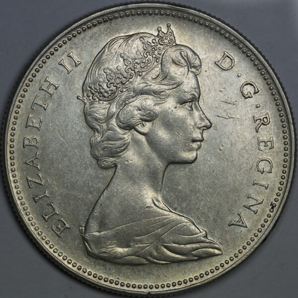 1966 1 Dollar - Elizabeth II 2nd portrait Silver C190 - Image 2