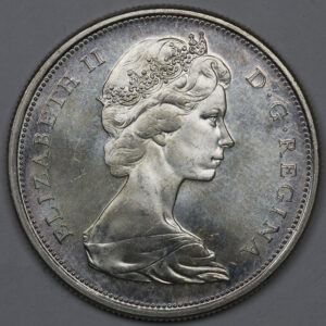 Alternative view of 1967 50 Cents - Elizabeth II 2nd portrait, Confederation C195