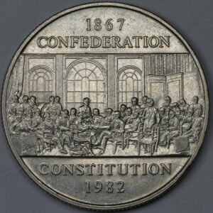 1982  1 Dollar - Elizabeth II Constitution C196