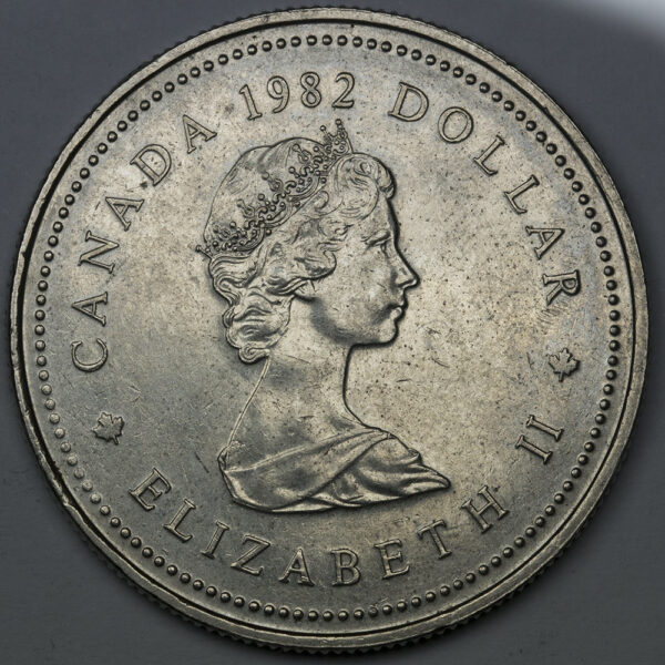 1982  1 Dollar - Elizabeth II Constitution C196 - Image 2
