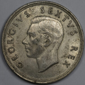 South Africa 5 Shillings, 1952, 300th Anniversary - Founding of Capetown Silver C200