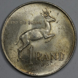 Alternative view of 1966 1 Rand Afrikaans Legend - SOUTH AFRICA Silver C203