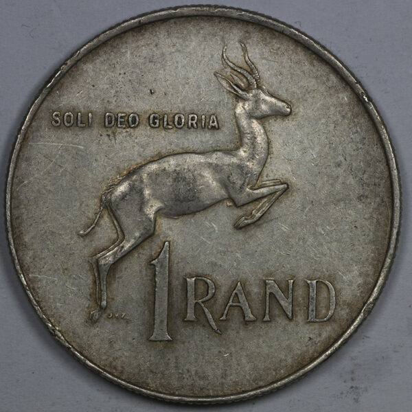 1966 1 Rand Afrikaans Legend - SOUTH AFRICA Silver C212 - Image 2