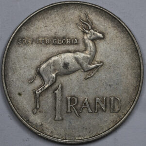 Alternative view of 1966 1 Rand Afrikaans Legend - SOUTH AFRICA Silver C213