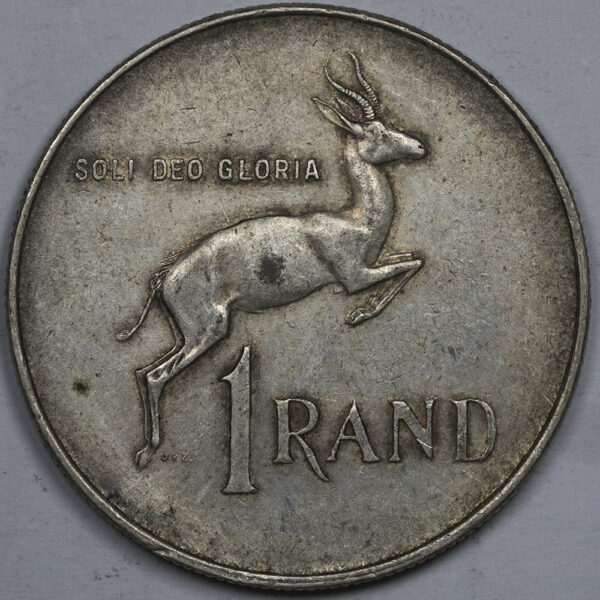 1966 1 Rand Afrikaans Legend - SOUTH AFRICA Silver C213 - Image 2