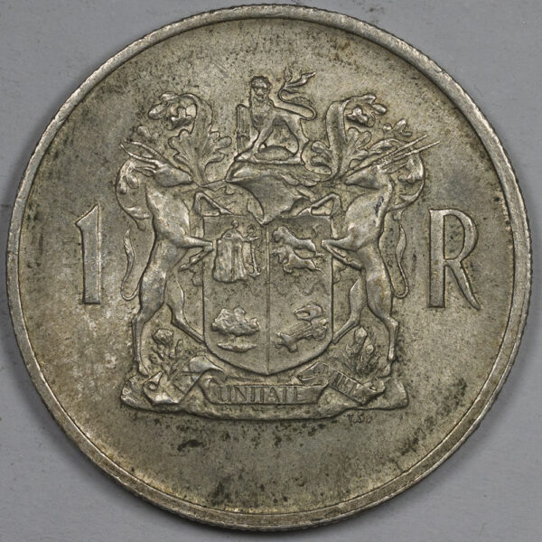 1969 1 Rand Afrikaans Legend - SOUTH AFRICA Silver C218 - Image 2