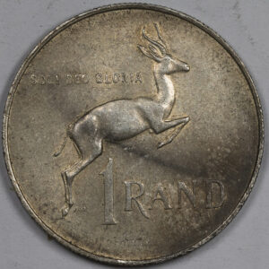 Alternative view of 1967 1 Rand Afrikaans Legend - SOUTH AFRICA Silver C217