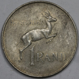 Alternative view of 1966 1 Rand Afrikaans Legend - SOUTH AFRICA Silver C216
