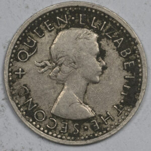 Alternative view of 1962 3 Pence - Elizabeth II 1st portrait C222