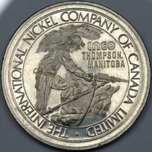 Alternative view of 1974 Token - INCO Thompson, Manitoba C245