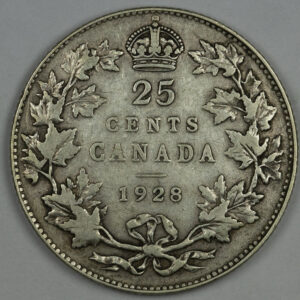 1928 25 Cents - George V C250