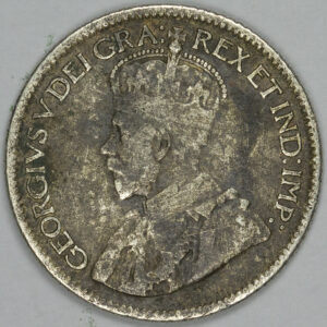 Alternative view of 1920 10 Cents - George V C253