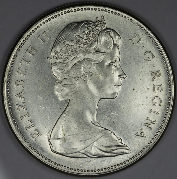 1967 1 Dollar - Elizabeth II 2nd portrait, Confederation Silver C256 - Image 2