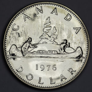 1976 Canada Voyageur PROOF-LIKE Nickel Dollar Coin UNC $1 C259