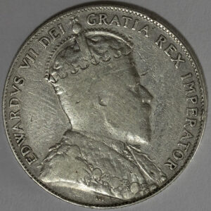1910 50 Cents - Edward VII Victorian Leaves C263 - Image 2