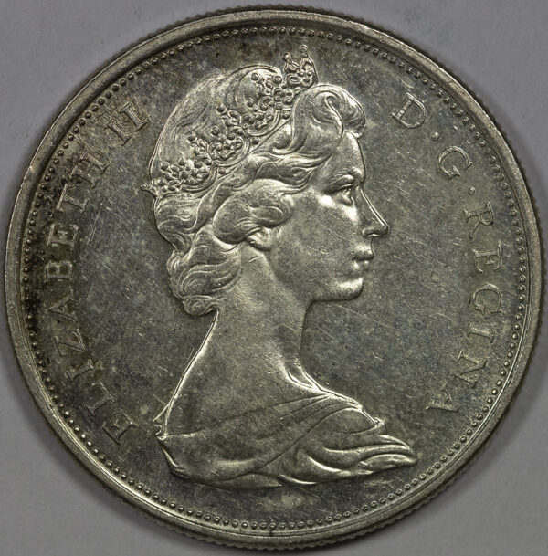 1967 50 Cents - Elizabeth II 2nd portrait, silver C268 - Image 2