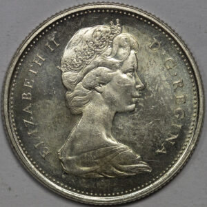 Alternative view of 1968 25 Cents - Elizabeth II 2nd portrait, silver UNC C271
