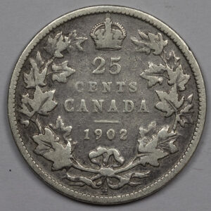 1902 25 Cents - Edward VII C278