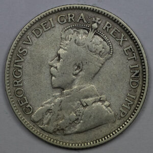 Alternative view of 1932 25 Cents - George V C282