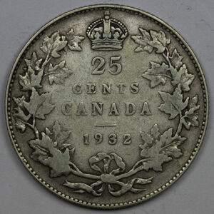 1932 25 Cents - George V C282