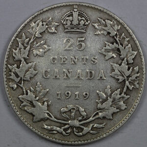 1919 25 Cents - George V C284