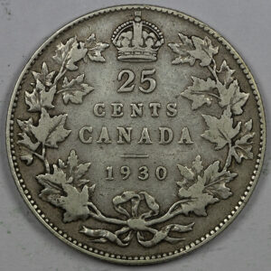 1930 25 Cents - George V C285