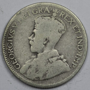 Alternative view of 1931 25 Cents - George V C286