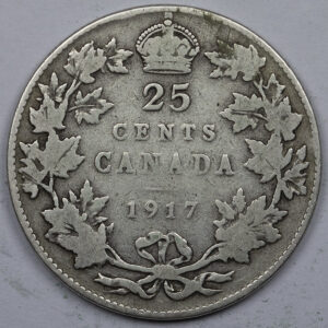 1917 25 Cents - George V C287