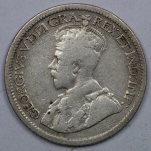 Alternative view of 1916 10 Cents - George V C289