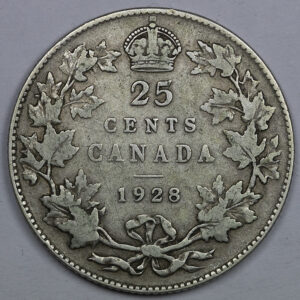 1928 25 Cents - George V C280
