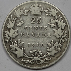 1910 25 Cents - Edward VII C277