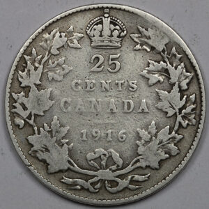 1916 25 Cents - George V C276