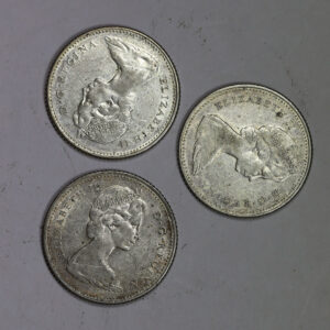 Alternative view of LOT 3x 10 Cents Silver - Elizabeth II C294