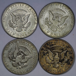 Alternative view of Lot 5x Silver Half Dollars C307
