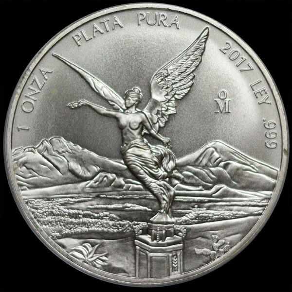 Mexico 1 oz Silver Libertad 999 Plata Pura - Brilliant UNC (2017 C314 - Image 2