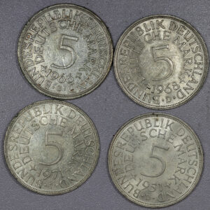 LOT 4 x 5 Mark Germany Silver C323