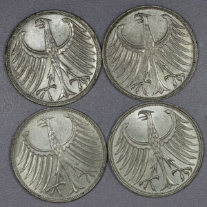 Alternative view of LOT 4 x 5 Mark Germany Silver C323